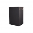 Шкаф 19" телекоммуникационный настенный,  18U 901x600х450 мм, дверь металл, черный